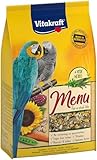 Vitakraft Menü, Papageienfutter, mit Nüssen und Gemüse, mit Vitaminen und Mineralien, ohne Zusatz...