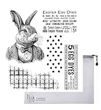 Tim Holtz Mr Rabbit Haftstempel + Carnora Netzbeutel (2-teiliges Bundle)