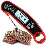 Fleischthermometer Bratenthermometer Grillthermometer Meat Thermometer - Faltbares Digital...