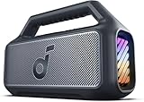 soundcore by Anker, Boom 2 Outdoor-Lautsprecher, 80W, Subwoofer, BassUp 2.0, 24h Akku, IPX7...