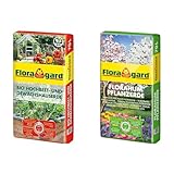 Floragard Bio Hochbeet- und Gewächshauserde, 70 liters, Braun & Florahum Pflanzerde 70 L •...