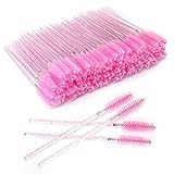 G2PLUS Einweg Wimpern Bürstchen, Rosa Mascara Bürstchen, 100 Stück Wimpernbürste für...
