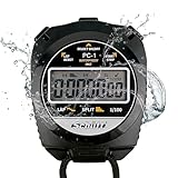 Schütt Profi Stoppuhr PC-1 | Wasserdicht IP67 | Ganz einfach: nur Start - Stopp & Reset | Display &...