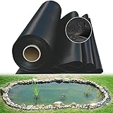 HDPE Teichfolie 3x4m - Schwarze Fischteichfolie UV Beständig Reißfest Umweltfreundlich...