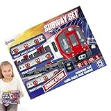 Kleinkinder-Zug-Set – PVC 40x30,5x7cm | Elektrische Eisenbahn | U-Bahn-Garnitur Für Kinder,...