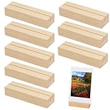 Kartenhalter aus Holz, 8 Stück, Tischkartenhalter aus Holz, Tischnummernhalter, Ständer 10 x 3 x 2...