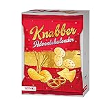 ROTH Knabber Adventskalender 2022 gefüllt mit 24 verschiedenen Knabbereien, Kalender mit Snacks zum...