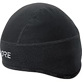 GORE Wear Winddichte Herren Fahrrad-Mütze, C3 WINDSTOPPER Kappe, Größe: 60-64, Farbe: Schwarz,...