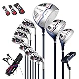 GYMAX Komplettes Golfschlägerset, Golfset für Herren, Golfschlägersätze inkl. #1 Driver, 3...