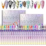 Nagellackstifte FüR NäGel,Nail Art Marker,Nagelstifte FüR NäGel,Nagelstifte FüR NäGels Kinder,...