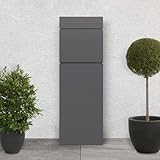 ML-Design Standbriefkasten freistehend, Anthrazit, aus rostfreiem Stahl, 39,5x14,1x115 cm,...