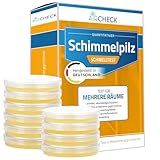 Schimmelpilz-Schnelltest, 10 Nährböden für mehrere Räume, Made in Germany, inkl. Anleitung und...
