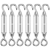 Traxenta 6 Stück Seilspanner Edelstahl, Seilspanngarnitur, Drahtseil Spanner, Spannschloss,...