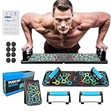 Premium Liegestützbrett Set, Faltbares Multifunktions Elite Rack Fitness-Board Elite mit Handgriff,...
