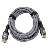 Denash Hochauflösendes DisplayPort 2.1 Kabel 16K bei 30 Hz 40 Gbit/S 3D Dynamic HDR DisplayPort HD...