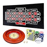 Ygebet 27,9 cm massives Roulette-Rad Set für Erwachsene, mit 47,2 x 22,8 Zoll doppelseitiger...