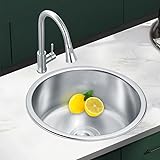 Edelstahl Einbauspüle & Spülbecken – moderne Küchenspüle mit robustem Waschbecken, Siphon und...