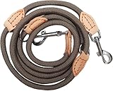 Hundeleine für Große und Mittelgroße Hunde, 2.1m x 1cm Verstellbare Doppelleine Rund, mit 2...