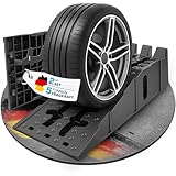 SELLOGX® Auffahrrampe PKW 2er Set | Hochbelastbare Auto Rampe bis 5 T | Auffahrhilfe & Einfahrt...