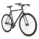 Bergsteiger Kyoto 28 Zoll Singlespeed Fixie Fahrrad, Aluminium Rahmen, Flip-Flop-Nabe, Retro-Design,...