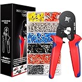 Crimpzange Set, Preciva Aderendhülsenzange mit 1200 Aderendhülsen Set I Aderendhülsenzange...