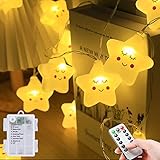 Lichterkette Batterie für Kinderzimmer Lichterkette innen 8 modi mit Timer, 3m 20er LED...