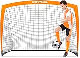 Happy Jump Fussballtor Kinder Fussballtore für Garten Faltbar Fußballtor Pop Up, 5' x 3.6' (1...