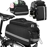 FINEW Fahrrad Gepäckträgertasche 10-20L Gepäckträgertasche Multifunktionale Hinter Gepäcktasche...