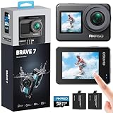 AKASO Brave 7 Action Cam 4K30FPS mit 64GB U3 microSDXC Speicherkarte 20MP WiFi Unterwasserkamera...