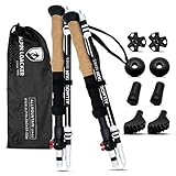 ALPIN LOACKER Wanderstöcke faltbar Aluminium mit Korkgriff I Nordic Walking Stöcke Damen I Leichte...