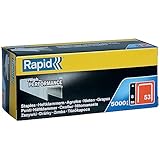 Rapid Tackerklammern Typ 53, 8mm Klammern, 5.000 Stk. Großpackung, Feindrahtklammern für Holz und...