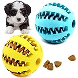 Youngever 2er Pack 5cm Hundeball mit Zahnpflege - Hundespielzeug Ball Große & Kleine Hunde,...