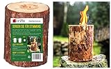 Moritz Schwedenfeuer braun Baumfackel inkl. Anzünddocht Finnenfackel Gartenfackel Fackel Holz...