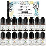 Ätherische Öle Set- 16 Essential Oils, 100% Naturrein Kerzen Duftöl - Lavendel, Teebaum,...