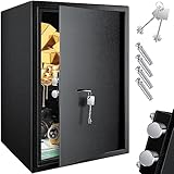 KESSER® Tresor Möbeltresor mit Doppelbartschloss, Safe Geldschrank Boden-Wandtresor Wandsafe...