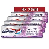 Odol-med 3 Zahnpasta White & Shine, Whitening/Zähne aufhellen, 4 x 75ml