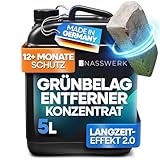 NASSWERK® Grünbelagentferner Konzentrat 5L mit GreenGuardPro-Formel I Steinreiniger intensiv...