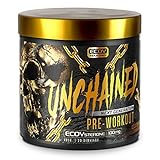 UNCHAINED - Pre Workout Booster mit Ecdysterone/Cola Orange / 20 Servings (400 g) mit...