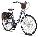 Licorne Bike Stella Plus Premium City Bike in 28 Zoll Aluminium Fahrrad für Mädchen, Jungen,...
