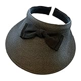 Vdaxvme Sonnenhut Damen Hüte Leer Top Strand für Sonnenhut Breite Krempe Visier Hut Strand Outdoor...