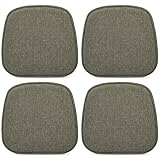 TANYOO 4er Set Stuhlkissen 40x38 cm Sitzkissen Stuhl mit Samtbezug Rutschfestes Waschbares...