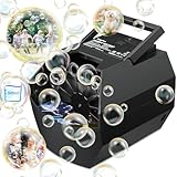 Theefun Tragbare Seifenblasenmaschine, Automatischer Seifenblasenmaschine Kinder 500ml Seifenblasen...