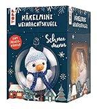 TOPP Häkelmini-Weihnachtskugel Häkelset Schneemann: Anleitung, Garn (100% Baumwolle) in 5 Farben,...