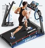 Decorcn Profi Laufband für Zuhause Klappbar, Laufbänder mit Steigung, Leiser Motor, Treadmill for...