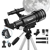 Teleskop Kinder Fernrohr Teleskop Astronomie, Teleskop für Erwachsene, 70mm Blende, 400mm...