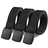Huiguli Gürtel Herren, 3 Stück Arbeitsgürtel Herren aus Nylon, Verstellbar Stoffgürtel mit...