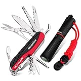 Morpilot Schweizer Messer, 15 in 1 Multi Tools aus Edelstahl, Schweizer Taschenmesser, 4 in 1...