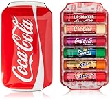 Lip Smacker Coca Cola Tin Collection, Set mit 6 Lippenbalsamen mit Originalen Geschmacksrichtungen...