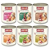 animonda GranCarno Hunde Nassfutter Kräftige Variation II (6 x 800 g), getreidefreies...