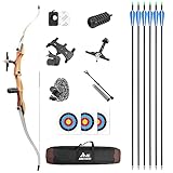 FQH 66' 68' 70' Bogenschießen Recurve Pfeil & Bogen Set für Erwachsene und Anfänger 14-40lbs...